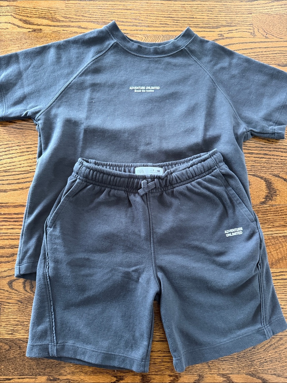 Zara Charcoal Sweatshorts set size 7